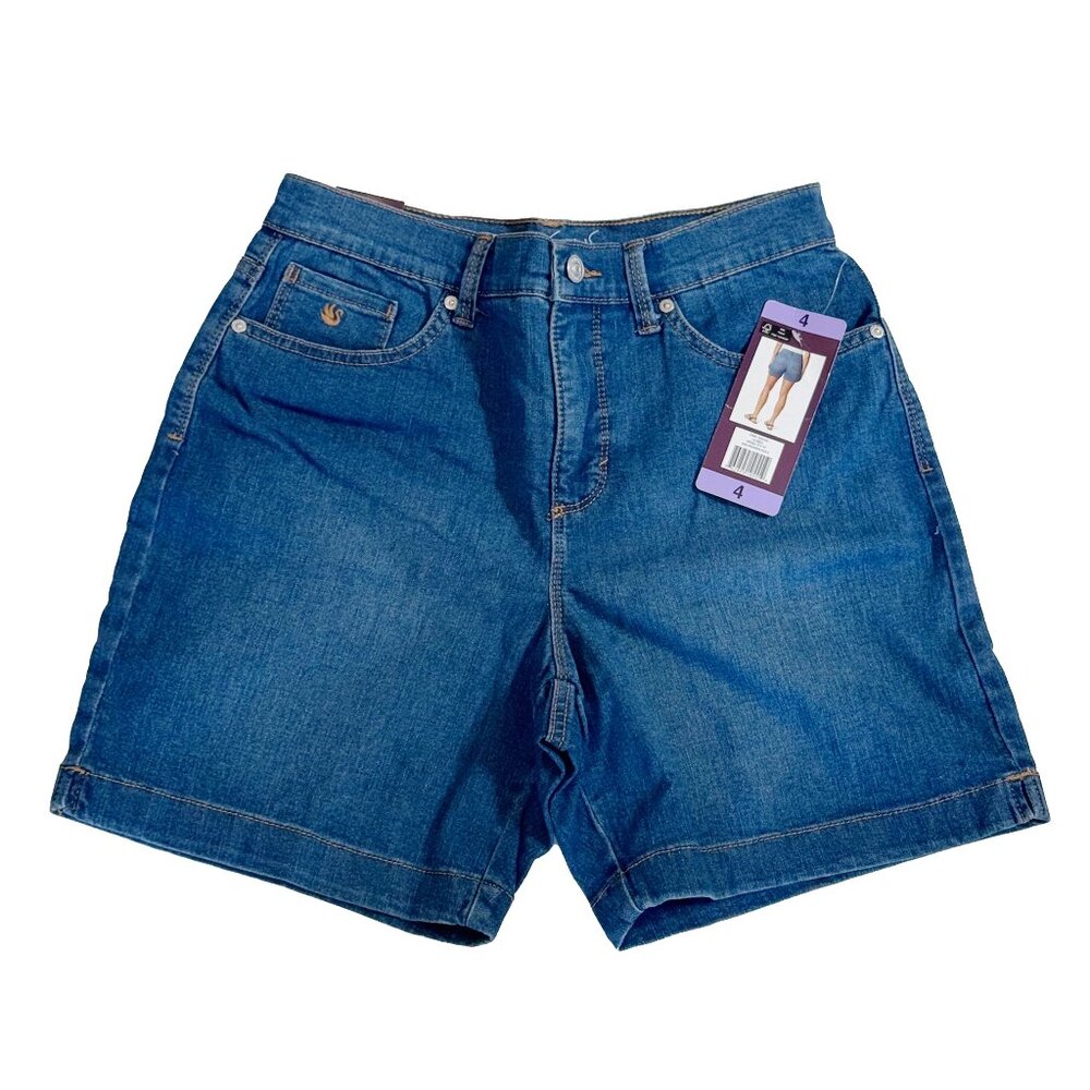Gloria Vanderbilt Amanda Shorts Women’s Denim La Brea High Rise Stretch NWT